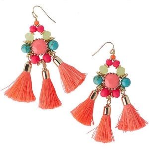 Lilly pulitzer Boho beach earrings